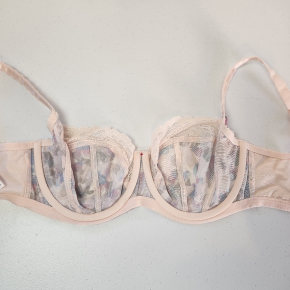 Panache Jasmine Floral Underwire Unpadded Bra Style 6951 Size 28G - Picture 4 of 7